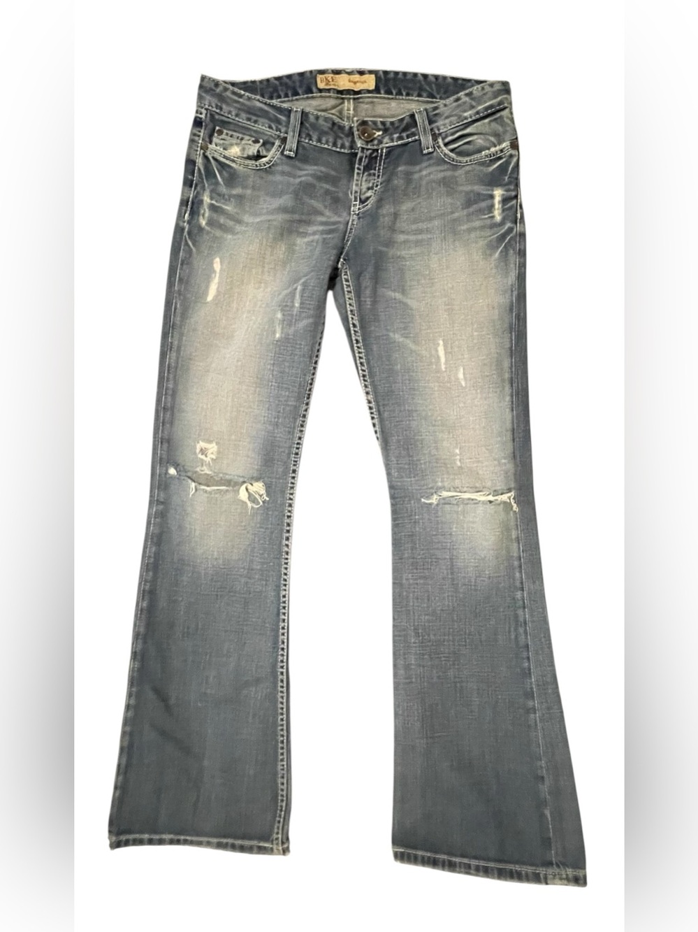 BKE Distressed Flare Jeans